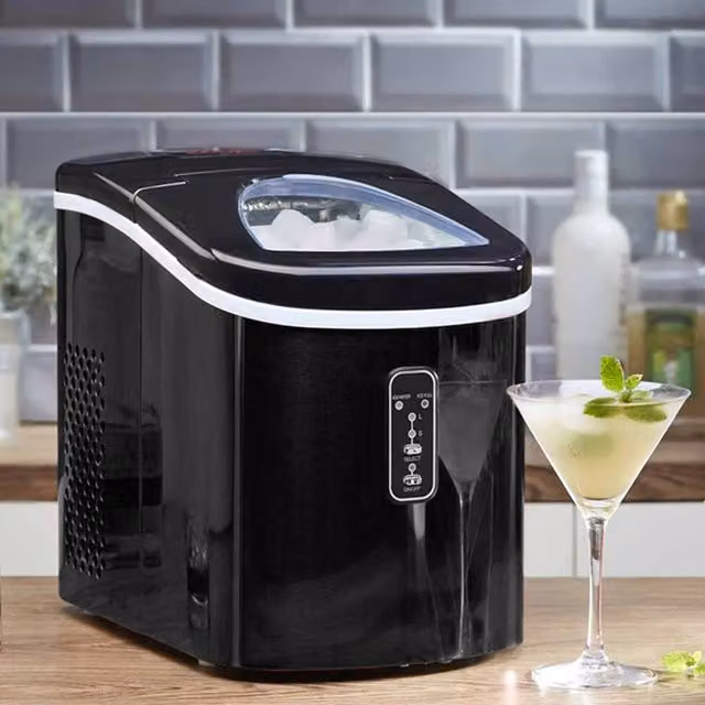 Cooks Professional Counter Top Ice Maker Machine with 2.2L Tank and Ice Scoop, Black – 1