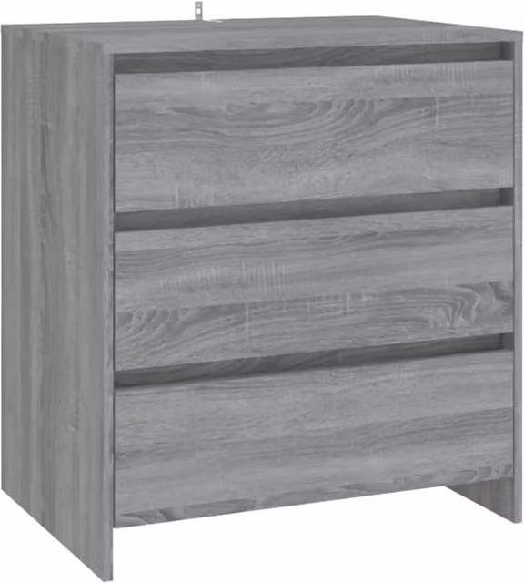 Berkfield Home Grey Sonoma Sideboard in Engineered Wood, W/D/H: 70 x 41 x 75 cm
