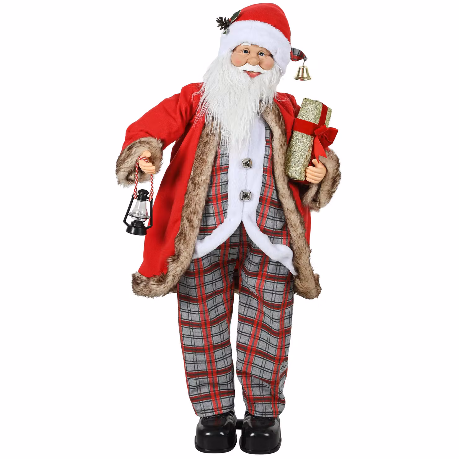 HOMCOM 120cm Animated Red Santa Claus with Sound Activation for Christmas Celebrations – 2