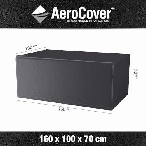 Ruma AeroCover Waterproof Polyester Dining Set Cover in Grey, W: 160 cm, D: 100 cm, H: 70 cm – 2