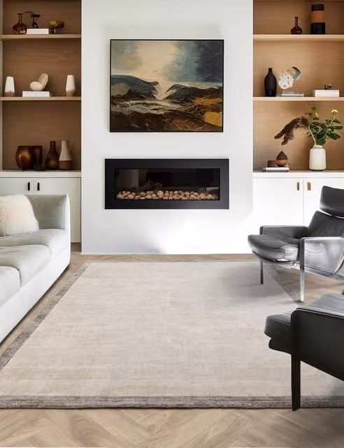 Asiatic Blade Grey Rectangular Woven Viscose Rug