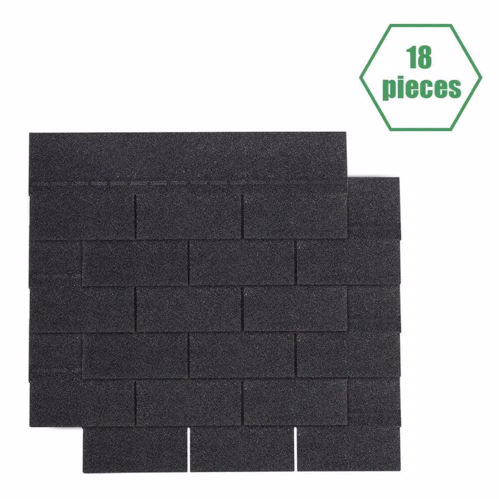 SPETLEK Black Asphalt Felt Roofing Shingles for Sheds, W: 520 mm, L: 10000 mm – 2
