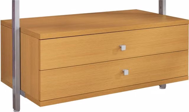 Spacepro Aura Large Oak Drawer in Brown Matt Wood Finish