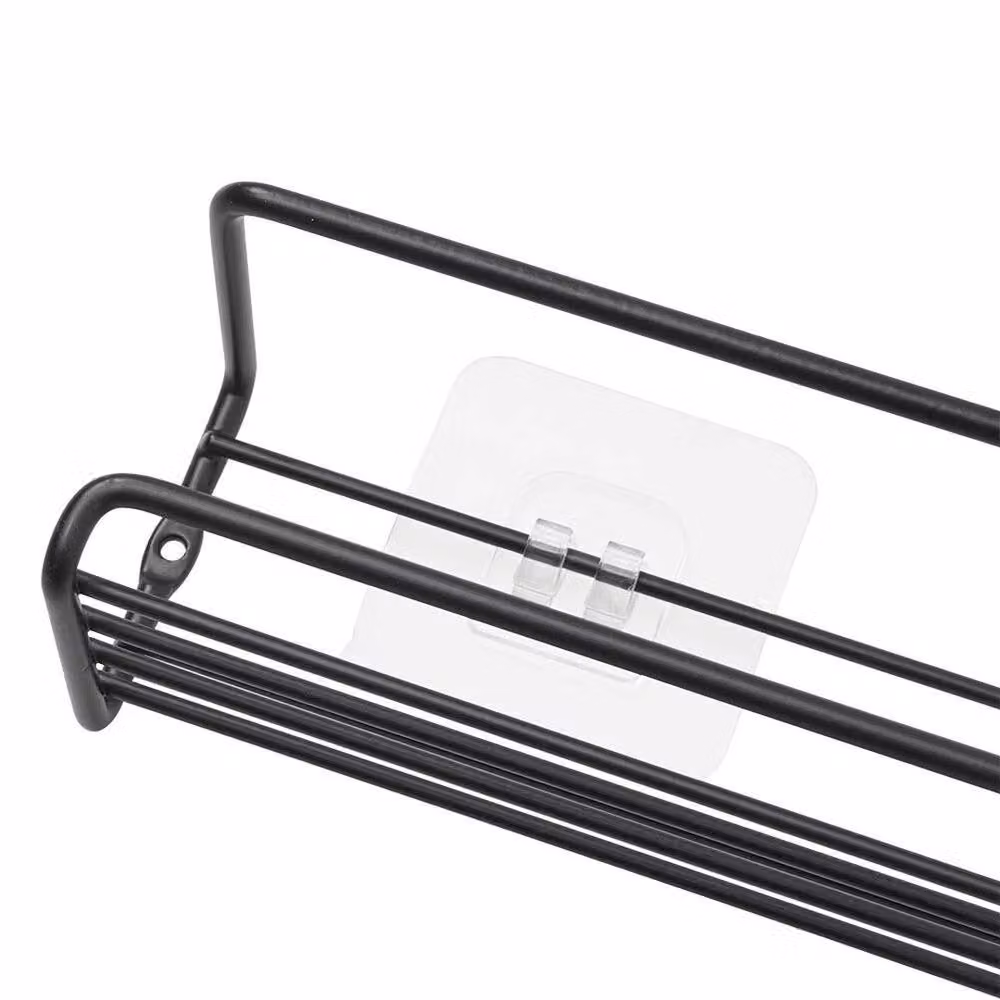 Kelvenix Black Metal Spice and Herb Jar Rack Holder – 3