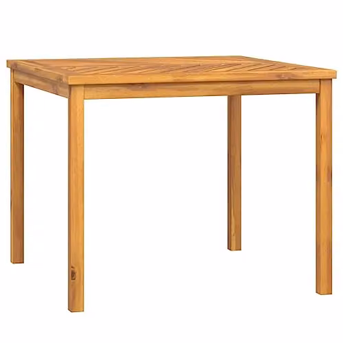 vidaXL Brown Acacia Wood Square Garden Dining Table W/D/H: 90 x 90 x 74 cm – 1