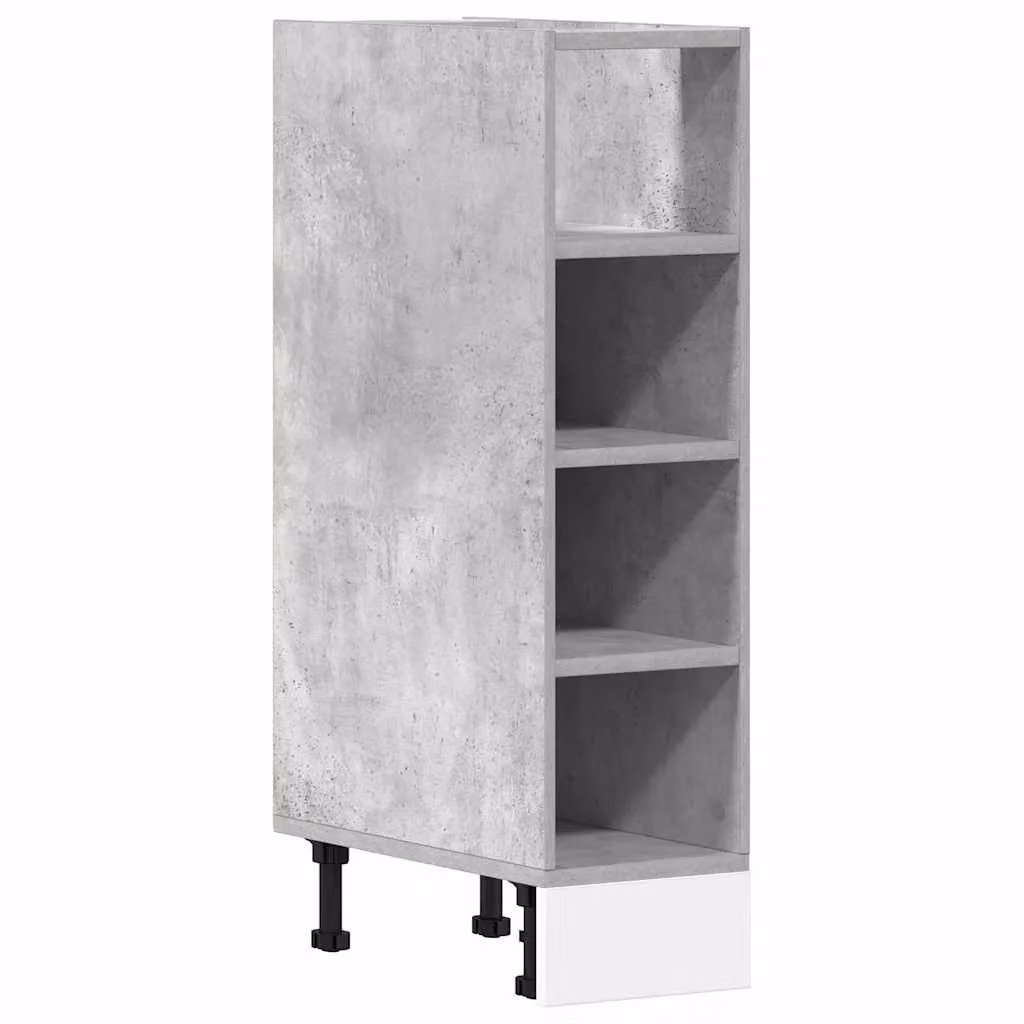 Berkfield Home Grey Industrial Matt Kitchen Base Unit with Internal Shelves, W/D/H: 44.0 x 20.0 x 81.5 cm – 2