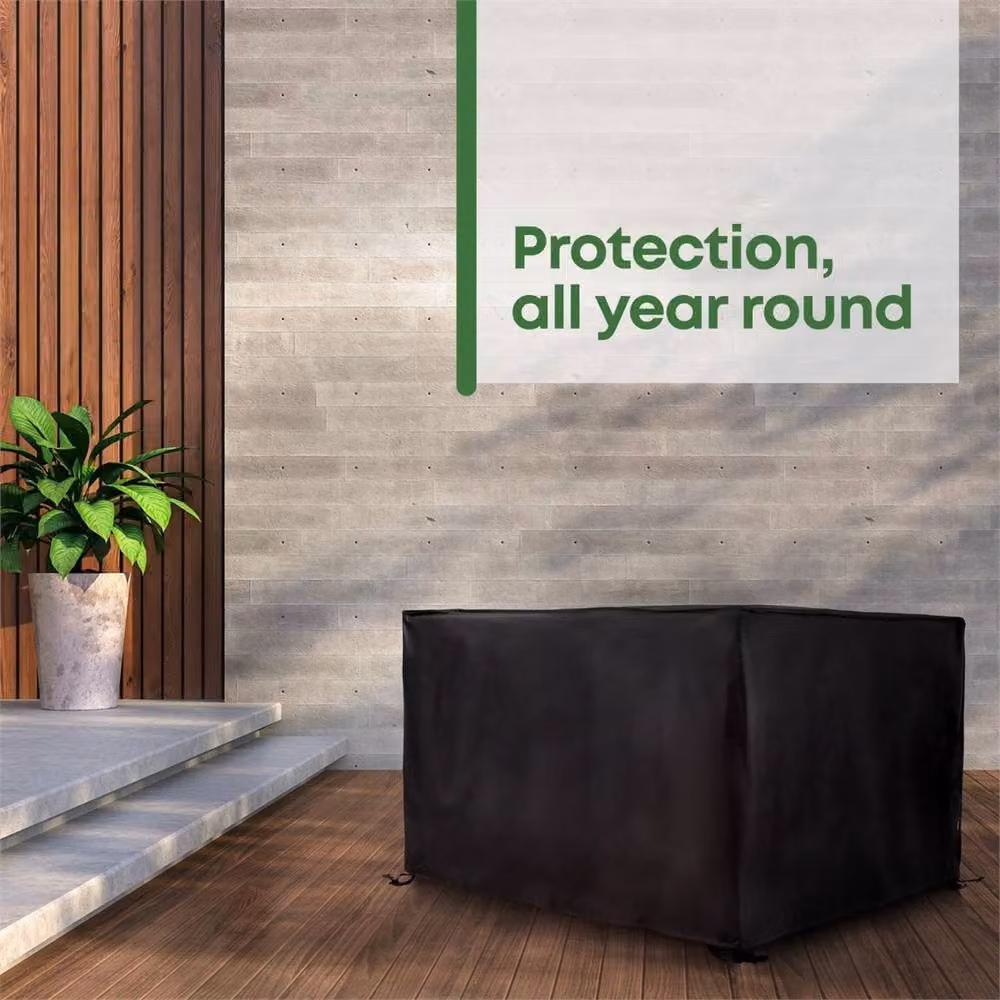 Nordara Deluxe Waterproof Heavy Duty Rattan Cube Furniture Cover in Black – 2