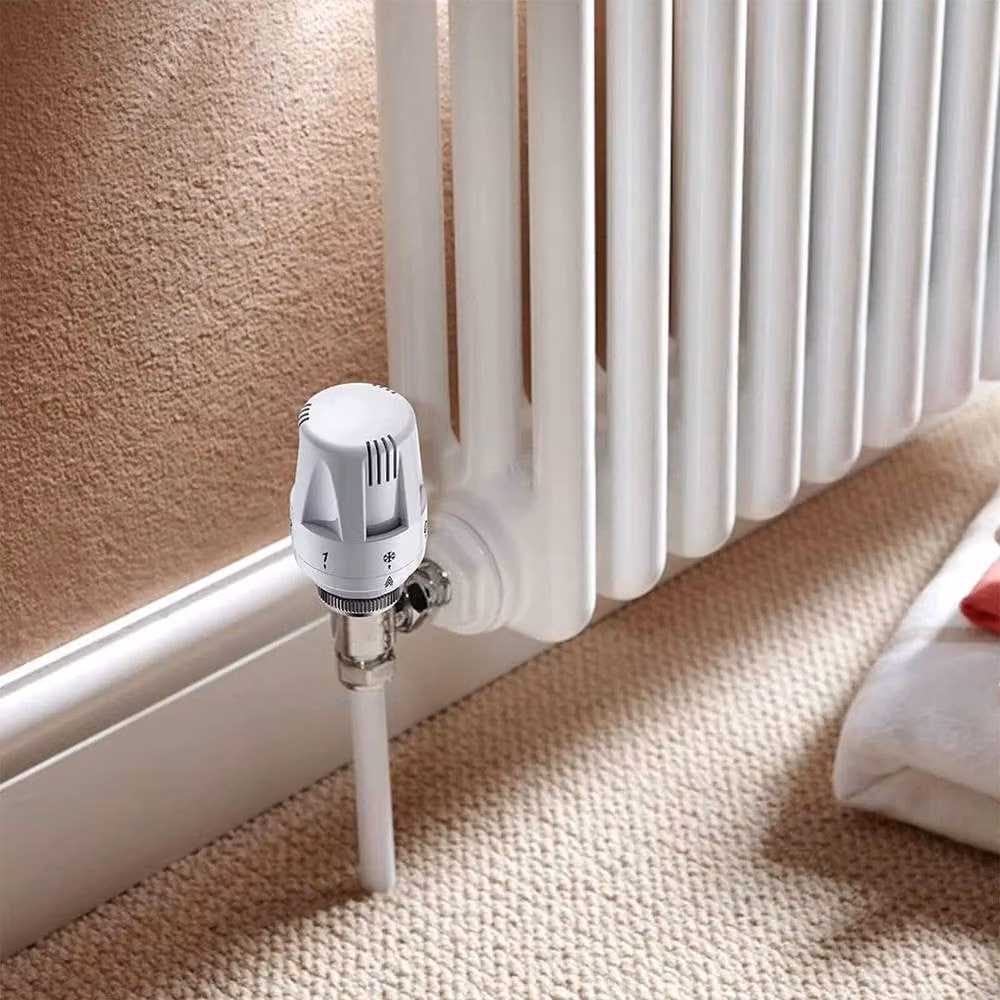 PAWNORA Radiator Thermostatic Heater Control Head, 6 Piece Set, White – 2