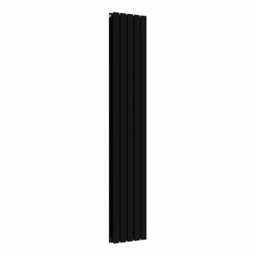 Lux Heat Black Steel Double Panel Designer Vertical Radiator, H: 180 cm, W: 34 cm – 2