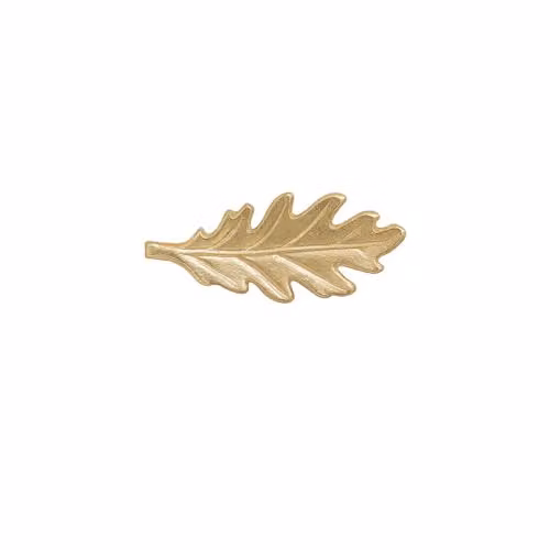 Melody Maison Polished Gold Metal Oak Leaf Drawer Knob – 2