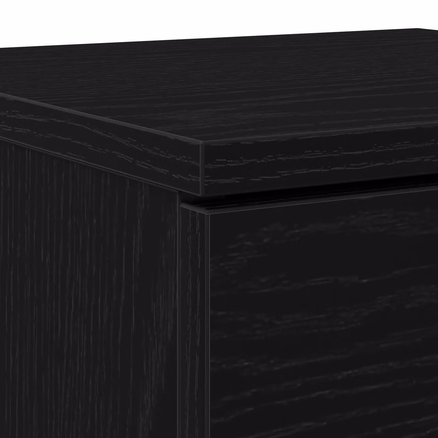 Berkfield Home Black Oak Sideboard in Black MDF, W/D/H: 30 x 30 x 70 cm – 3