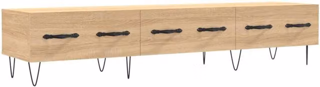 Berkfield Home Sonoma Oak TV Cabinet in Beige, W/D/H: 150 x 36 x 30 cm