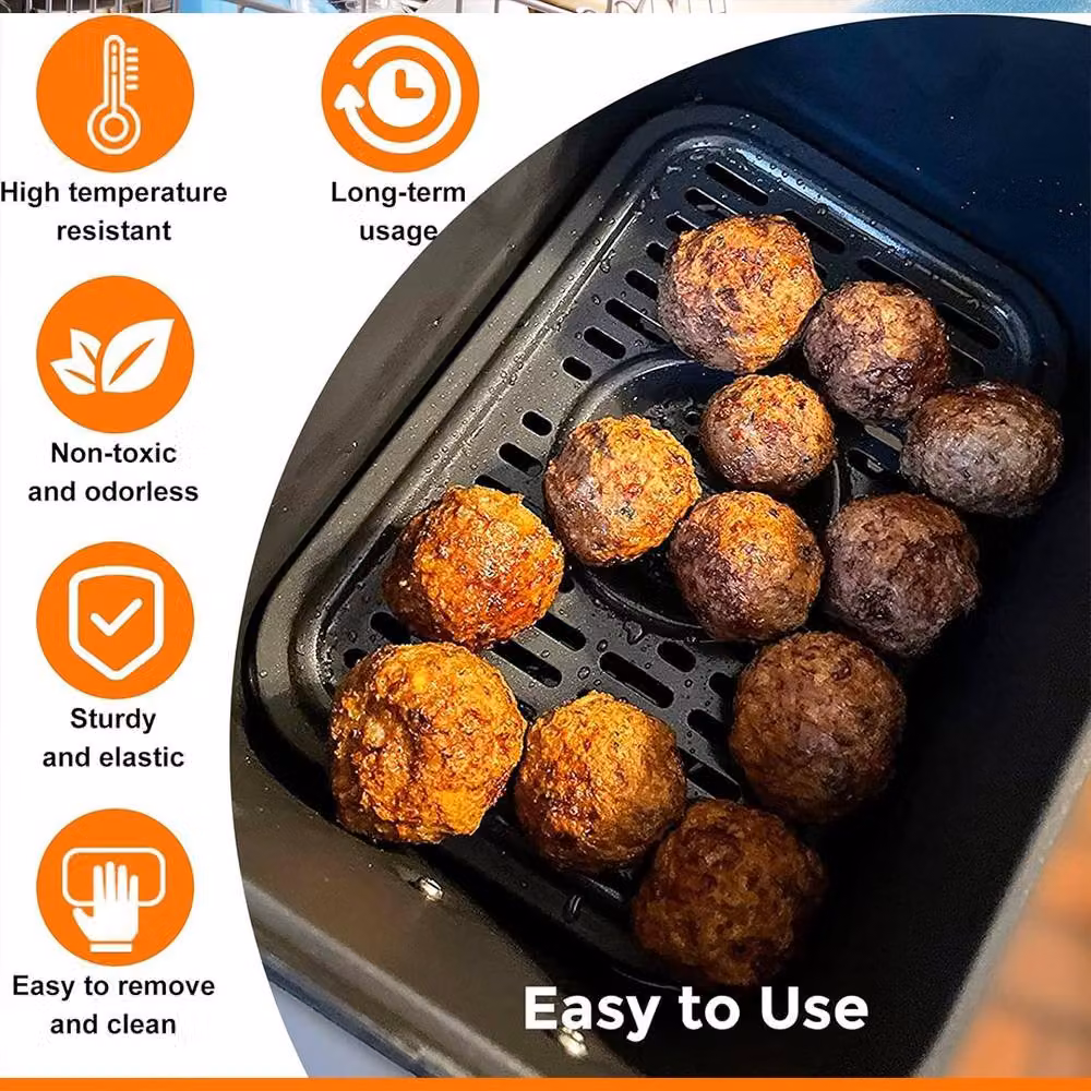 Ventryn 2 Pack Air Fryer Grill Pan in Black – 5