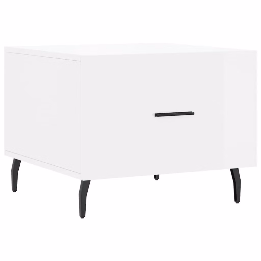 Berkfield Home High Gloss White Coffee Table W/D/H: 50 x 50 x 40 cm – 2