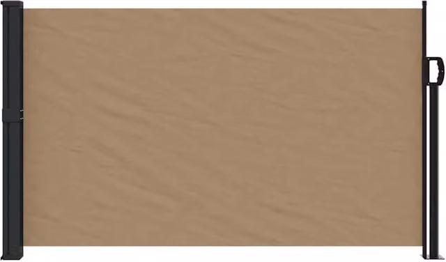 Berkfield Home Retractable Side Awning in Taupe, W/H: 117 x 300 cm