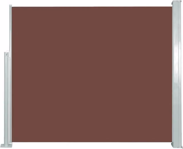 Berkfield Home Retractable Side Awning in Brown, W/H: 300 x 120 cm