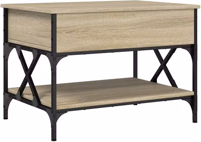 Berkfield Home Sonoma Oak Coffee Table in Light Brown with Lift Mechanism, W/D/H: 70 x 50 x 50 cm – 1