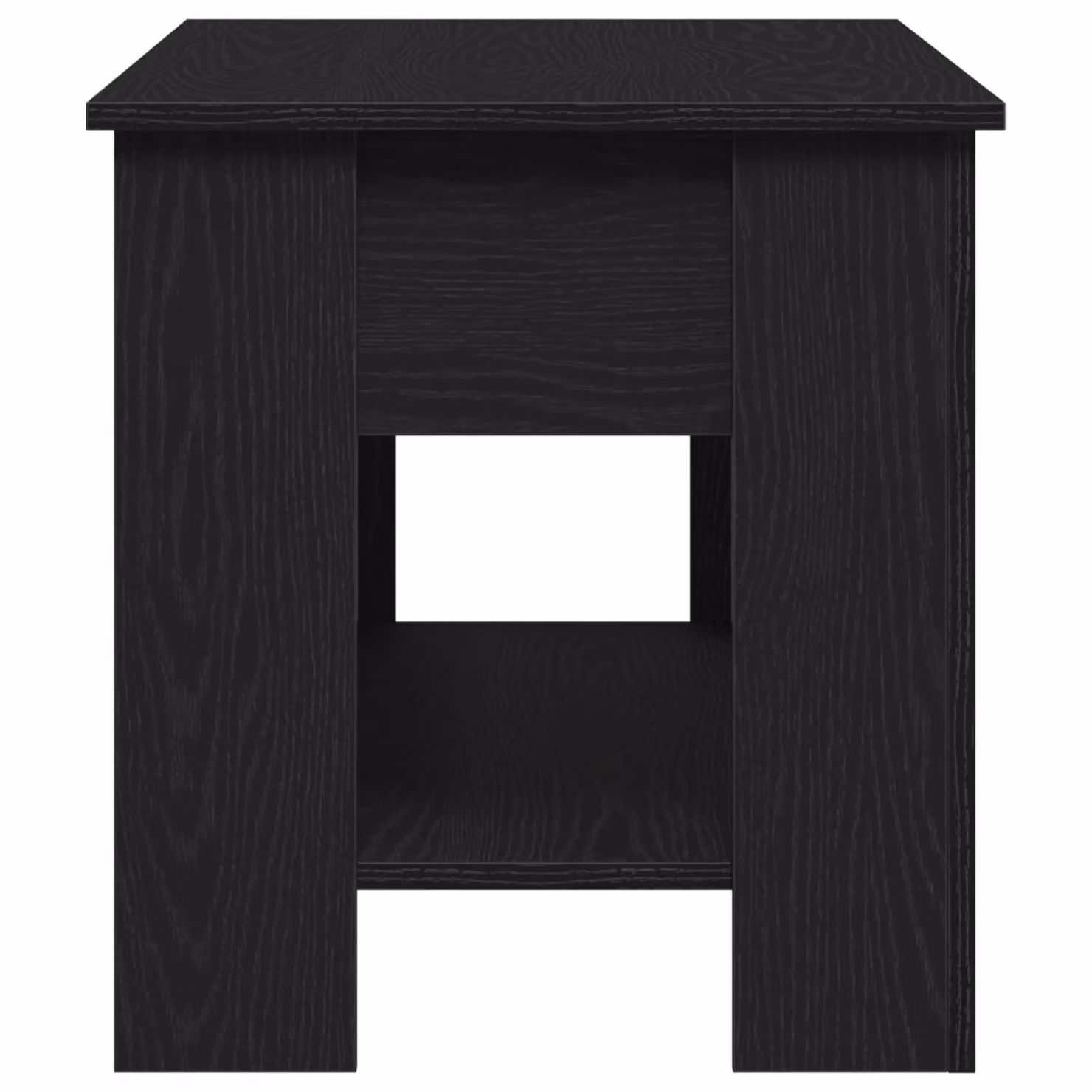 Berkfield Home Black Oak Coffee Table, W: 101 cm, D: 49 cm, H: 52 cm – 3