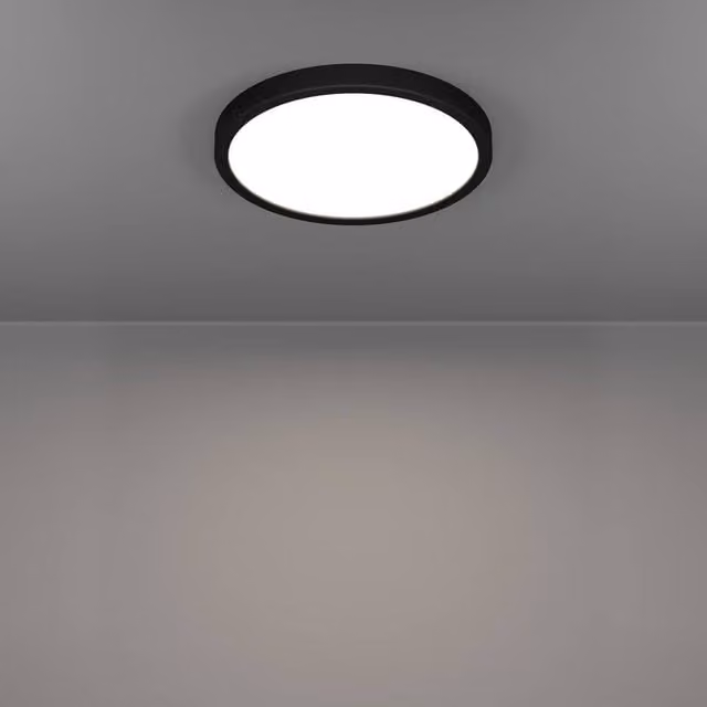 Eglo Fueva 6 Black LED Ceiling Light, Diameter: 27 cm