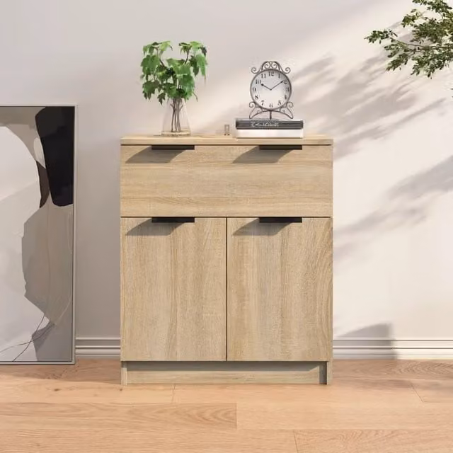 Berkfield Home Sonoma Oak Sideboard in Brown, W/D/H: 60 x 30 x 70 cm – 1