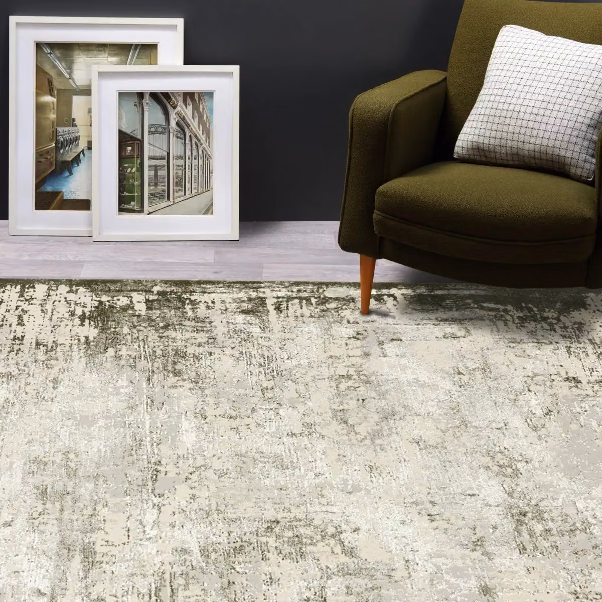 The Rug Shop UK Green Modern Abstract Easy To Clean Area Rug W: 240 cm, D: 340 cm – 6
