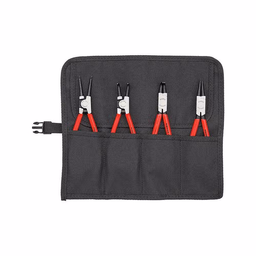Knipex 4 Piece Red Circlip Pliers Set in Plastic Roll – 2