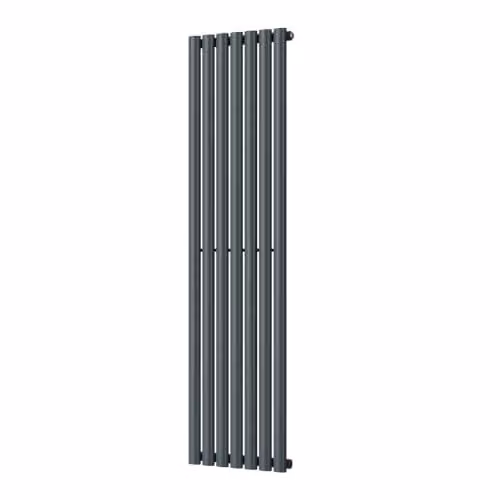 Omeara Anthracite Elliptical Tube Vertical Designer Radiator, H 160 cm x W 40.6 cm – 2