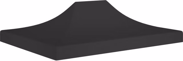 Berkfield Home Party Tent Roof, Black, PVC-Coated, 4.5 x 3 m