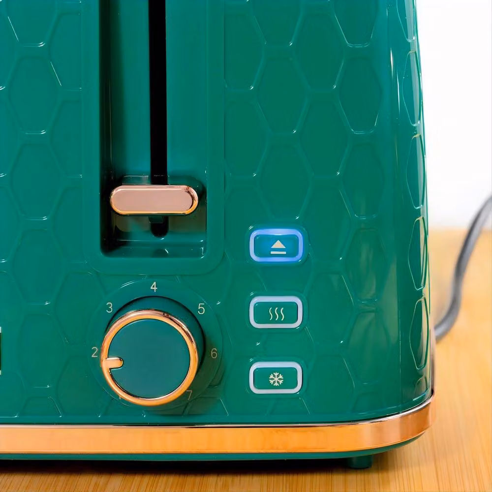 STILVORA Kettle and Toaster Set in Green with 1.7 l Kettle – 6