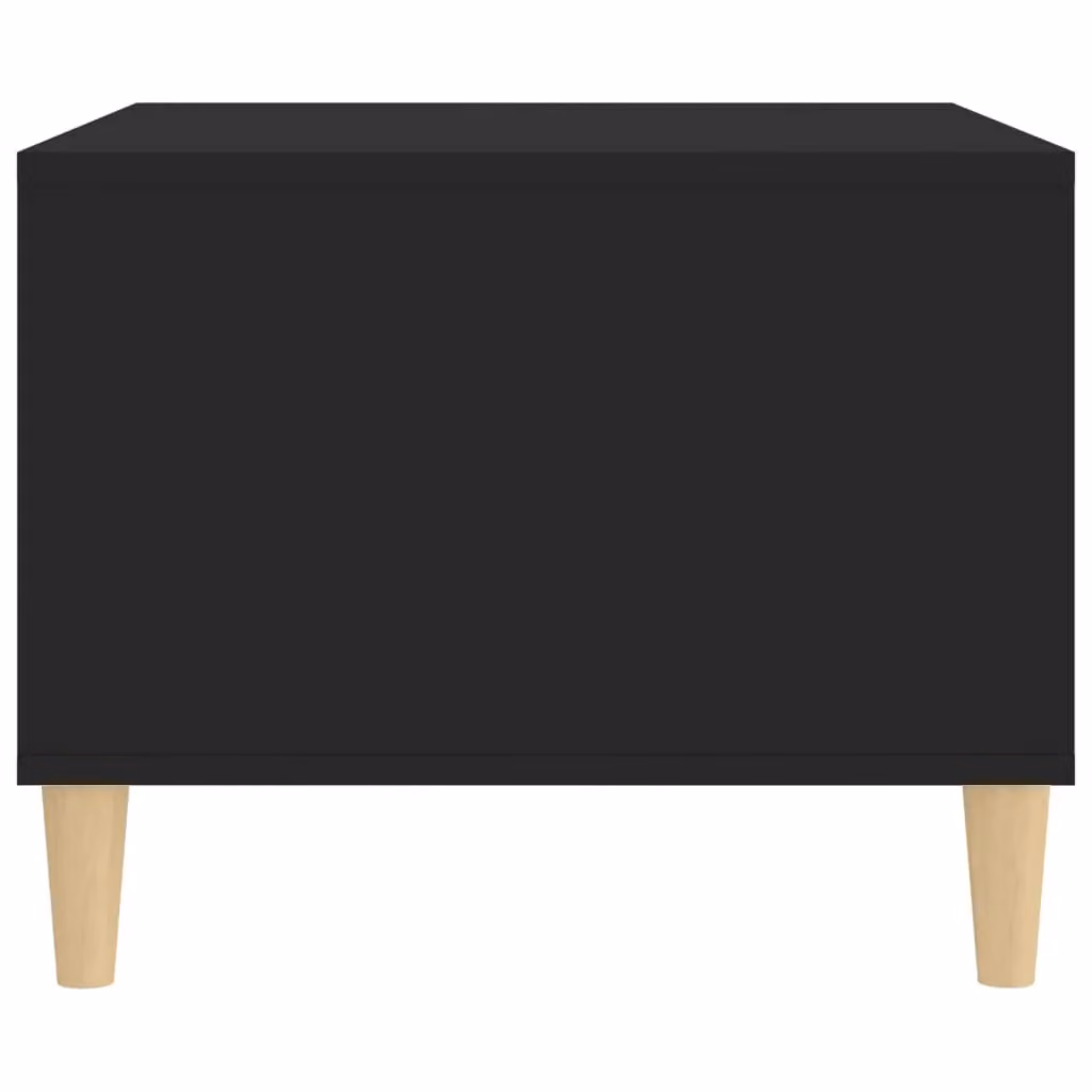 Berkfield Home Modern Black Coffee Table in Engineered Wood, W/D/H: 60 x 50 x 40 cm – 4