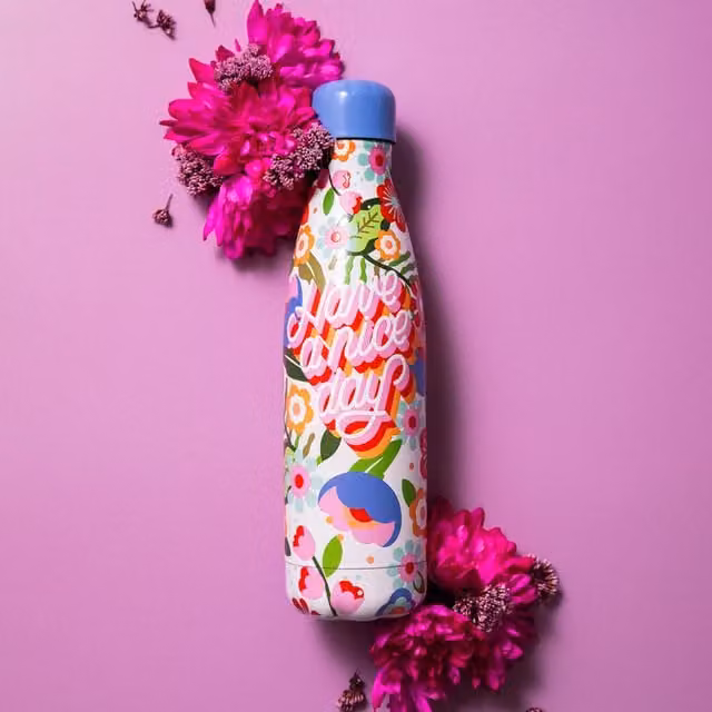 S'well Steffi Lynn Insulated Stainless Steel Water Bottle, Copper Multicolour, 500ml