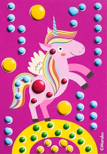 Marabu Kids Unicorn Design Dot Pen Kit with Multicolour Ink, 4 x 25 ml – 3