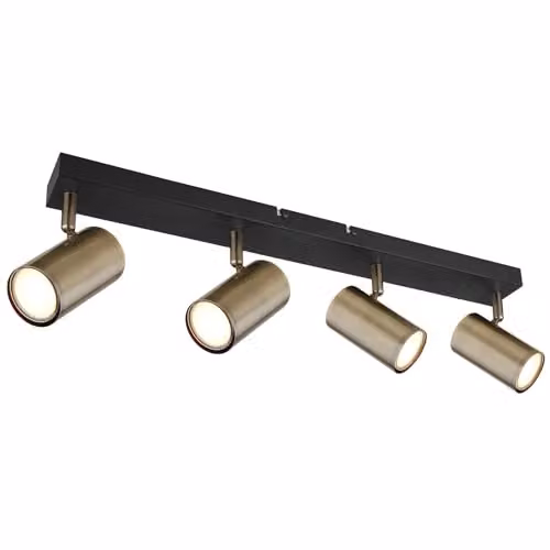 Globo Lighting Modern 4-Bulb Brass Ceiling Spotlight for Living Rooms and Bedrooms