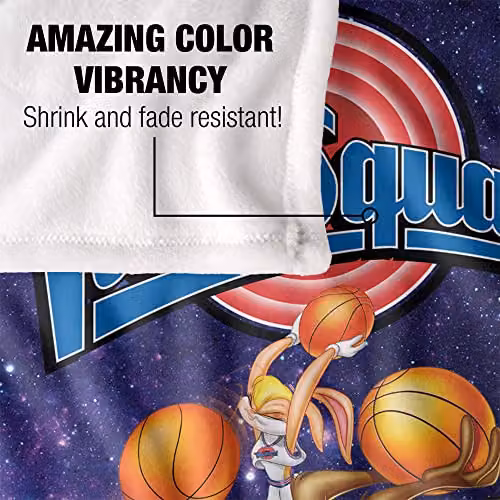 Warner Bros. Space Jam Tune Squad Silky Touch Super Soft Fleece Throw Blanket, Multicolour, W: 91 cm, D: 147 cm – 3