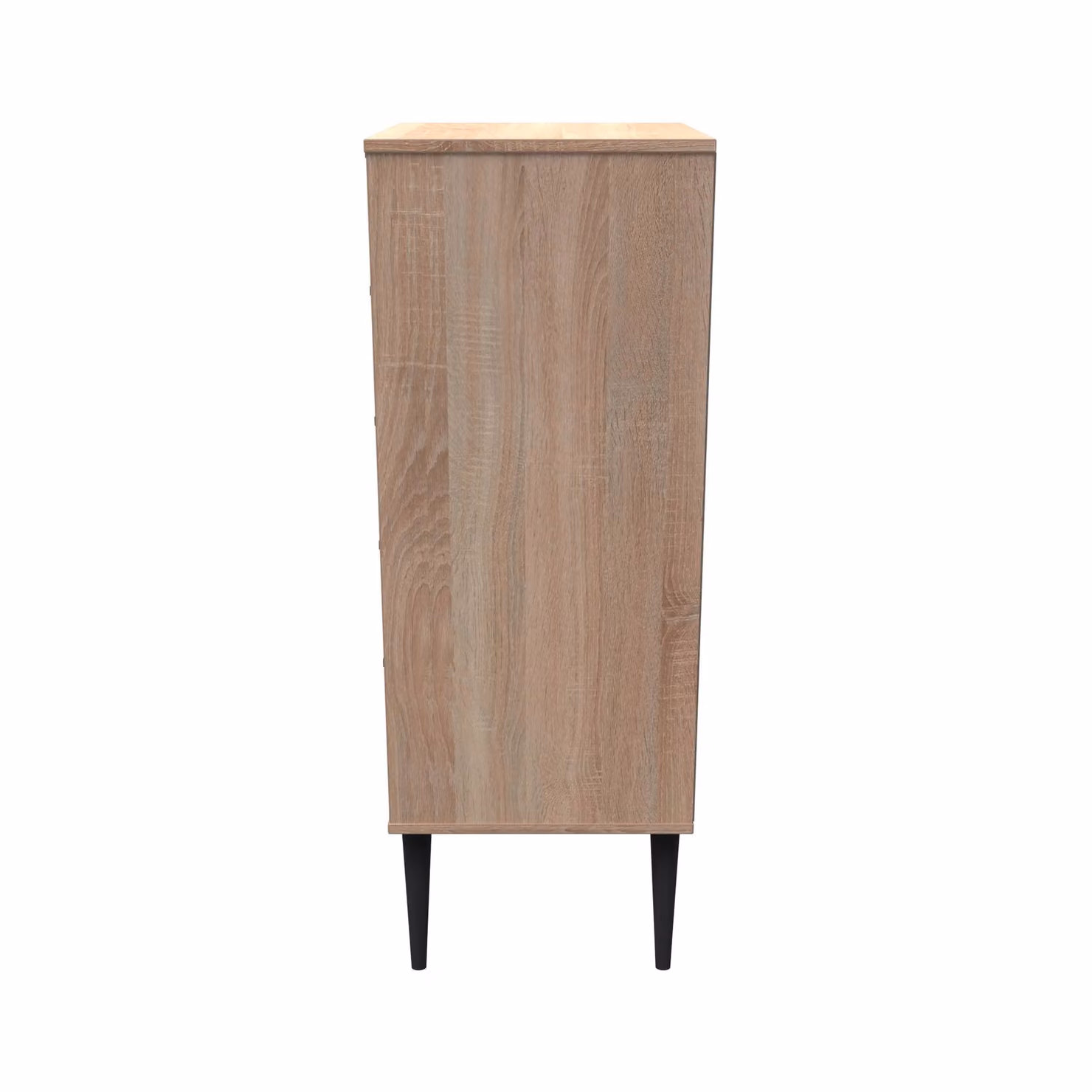 2 U Fuji 5 Drawer Tall Bedside Chest in Light Oak, Ready Assembled – 2