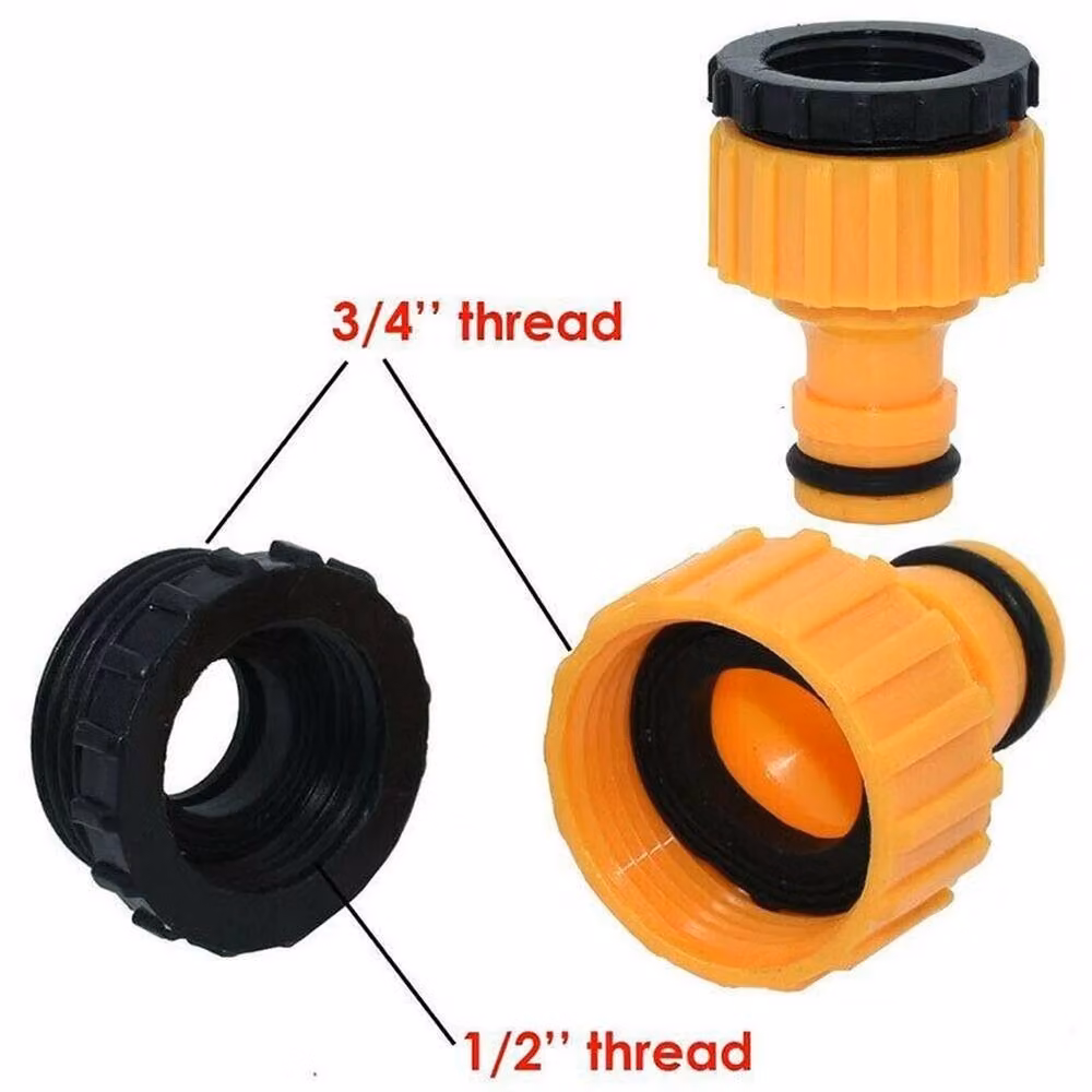 SPETLEK 10-Piece Garden Hose Tap Connector Set in Yellow – 3