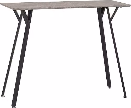 Seconique Quebec Bar Table in Black Concrete Effect
