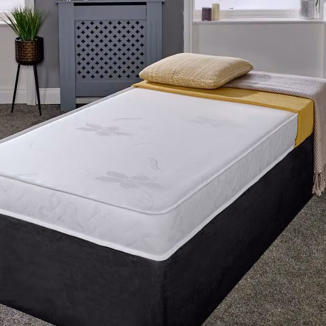 eXtreme Comfort Ltd Haze Thin Firmer All Foam Stress Free Mattress, White, Small Single, Depth: 10 cm, W/D/H: 75 x 190 x 10 cm