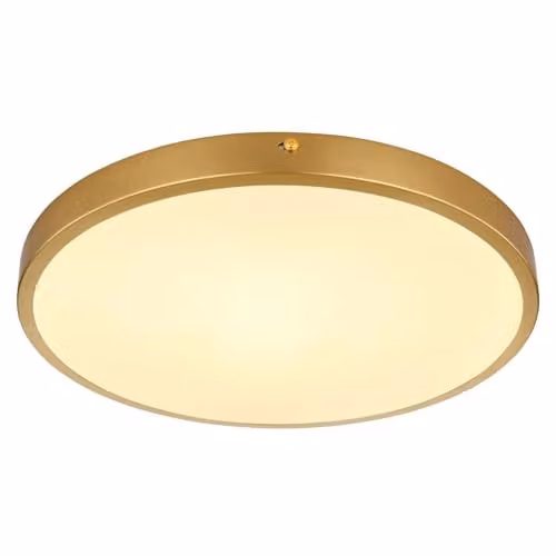 Globo Lighting Round LED Ceiling Light in Brass, Diameter: 35 cm – 1