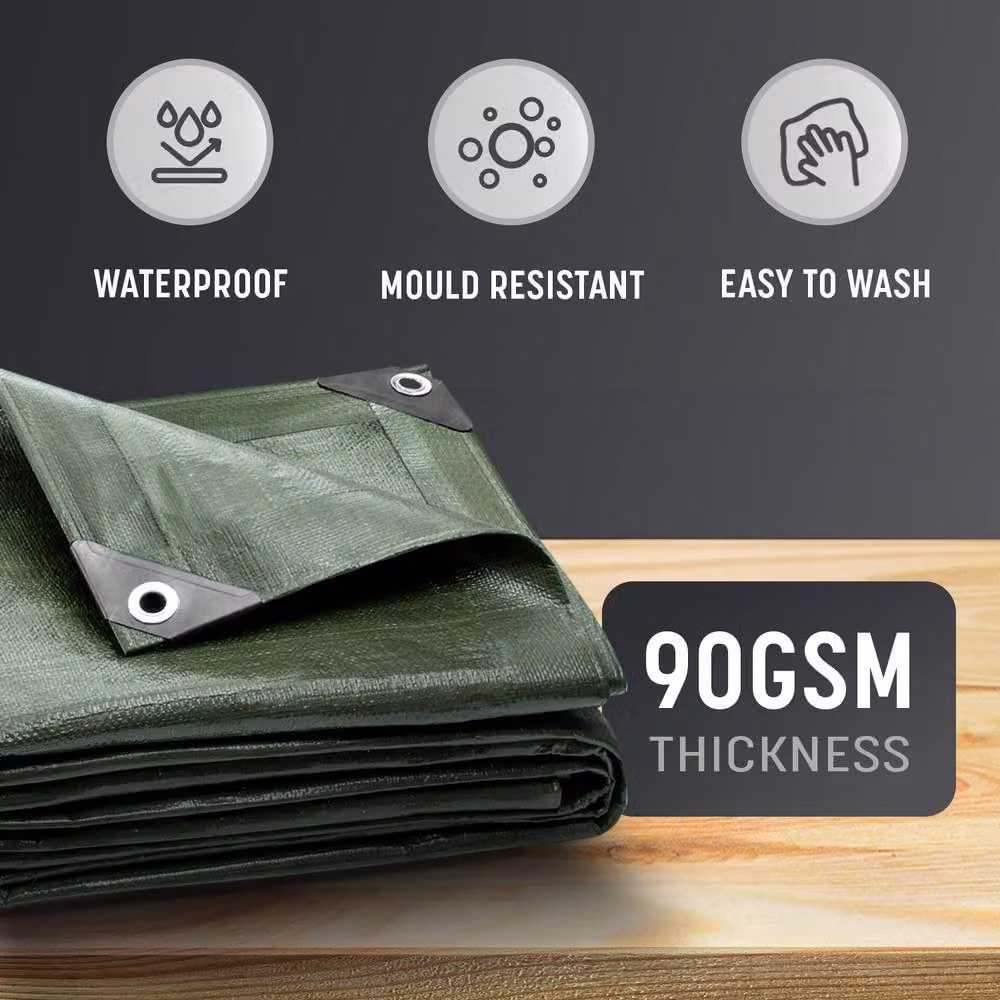 Keplin Waterproof Tarpaulin Cover Sheet in Blue and Green – 3