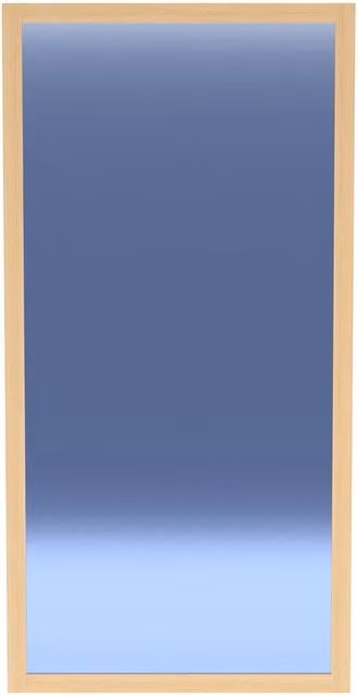 Rest Relax Keswick Oak Rectangular Mirror in Light Oak – 1