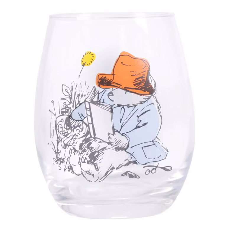 Half Moon Bay Paddington Bear Classic Multicolour Stemless Glass Tumbler, 400ml