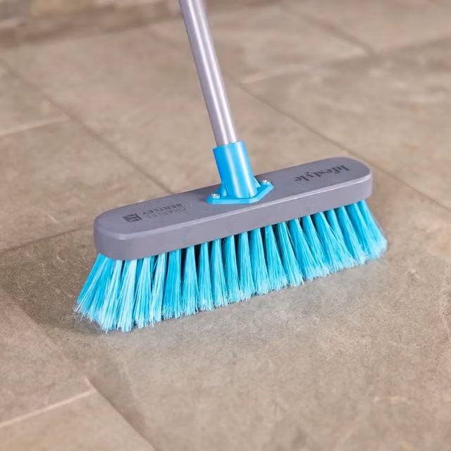 Charles Bentley Lifestyle Indoor Wooden Broom in Grey