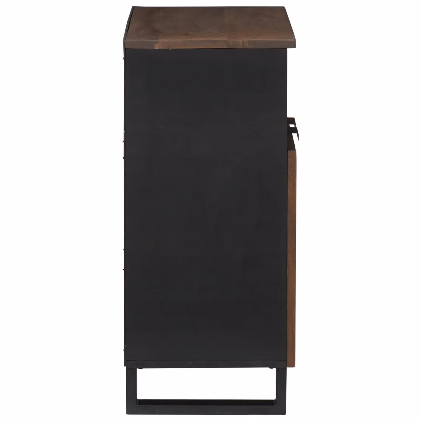 Berkfield Home Modern Sideboard in Brown and Black with Acacia and Walnut Wood Finish, W/D/H: 60 x 33.5 x 75 cm – 3