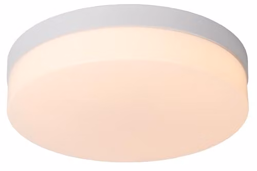 Lucide Biskit Modern LED Ceiling Light for Bathrooms, White, Diameter: 28 cm, with Motion Sensor and Warm White Light – 1