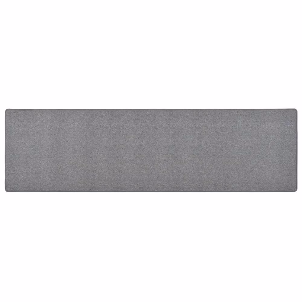 Berkfield Home Round Carpet Runner in Grey, W: 50 cm, L: 200 cm – 2