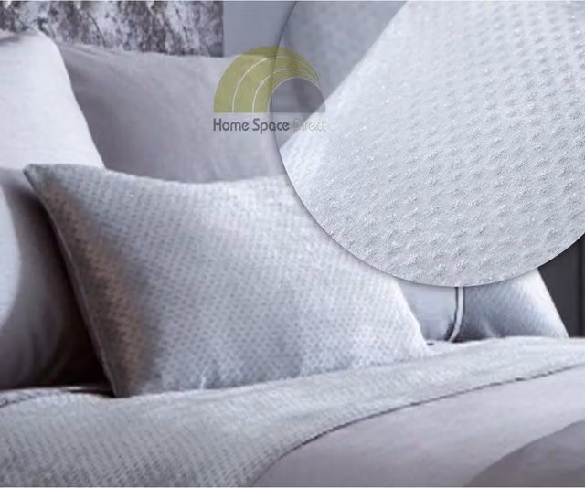 Portfolio Home Luxe Boudoir Square Velvet Cushion in Silver Grey