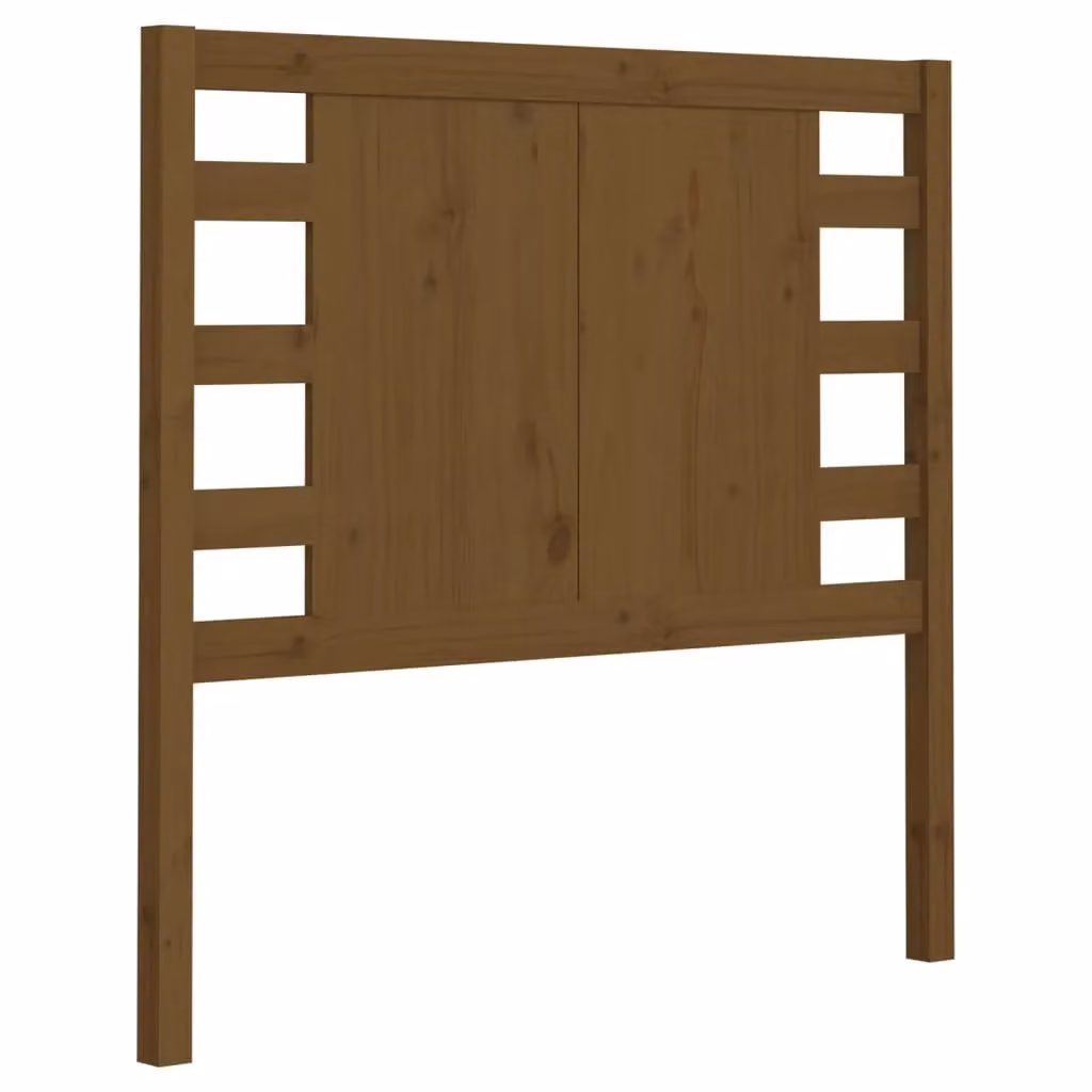 Berkfield Home Rustic Solid Wood Pine Headboard in Honey Brown, W/D/H: 96 x 4 x 100 cm – 2