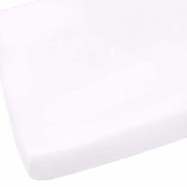 Junior Joy Pack of 2 White Cotton Fitted Cot Bed Sheets