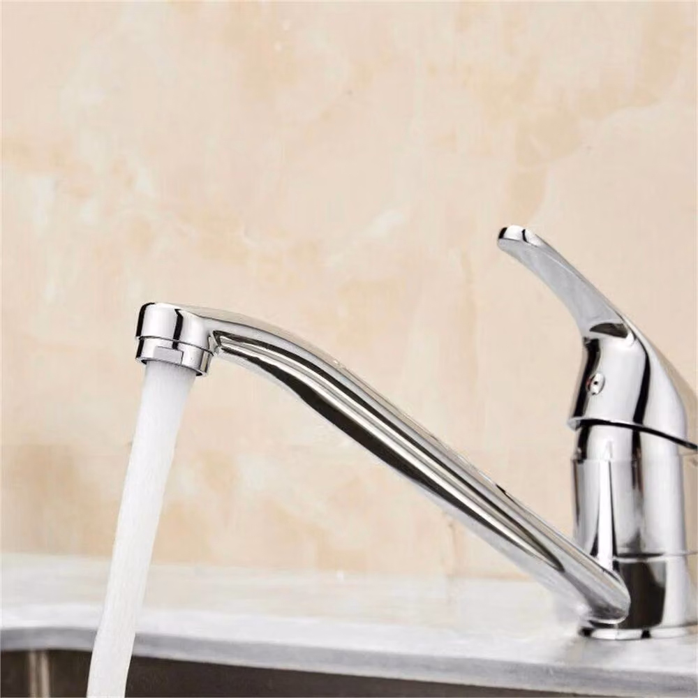 Nordara Single Lever Kitchen Sink Mixer Tap with Swivel Spout in Chrome Silver – 2